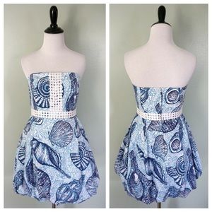 RARE Lilly Pulitzer Originals Stuffed Shells Seashell Bubble  Dress